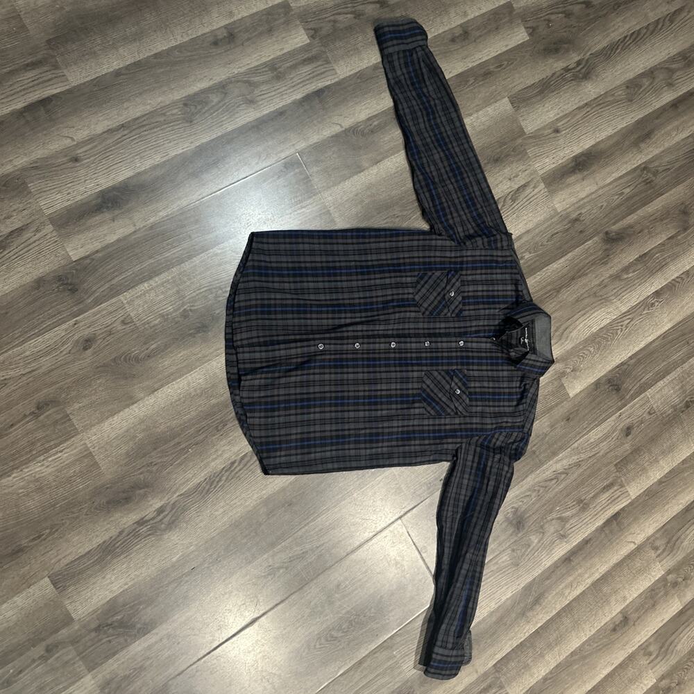 Beverly Hills Polo Club Button Up Long Sleeve Men’s Small Plaid